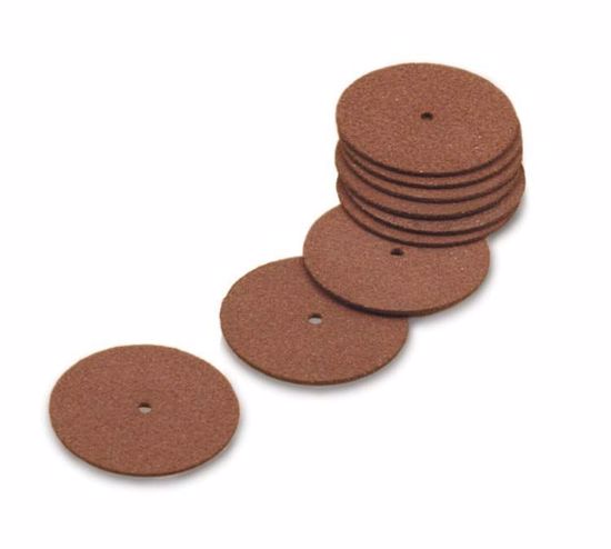 Picture of 10.543 ALUMINUM OXIDE/RUBBER Unmounted Cut-off Wheel 1 1/4" X. 062 BOX of 100