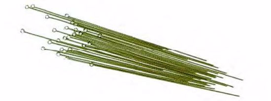 Picture of 38.0908 BEAD NEEDLES BRASS Medium Pack of 50
