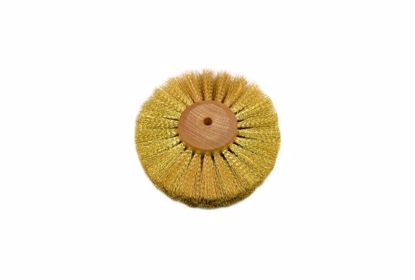 Picture of 16.446 BRASS WIRE BRUSH .004 Crimped 4 Row 4"